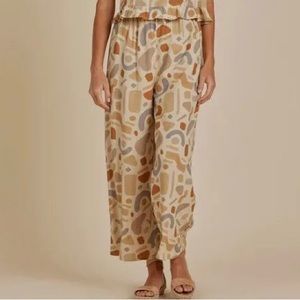 Rylee + Cru Abstract Wide Leg Pants